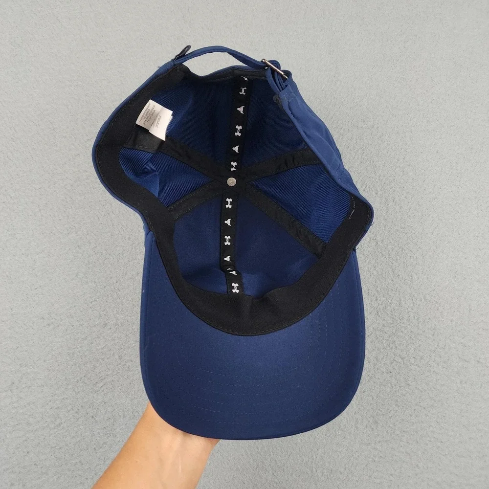 Under Armour Hat Cap Strap Back Womens One Size Blue Rent's Due UA Free Fit NWT